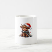 Mug Mignons feux de Noël Vache Highland Funny Noël (Centre)