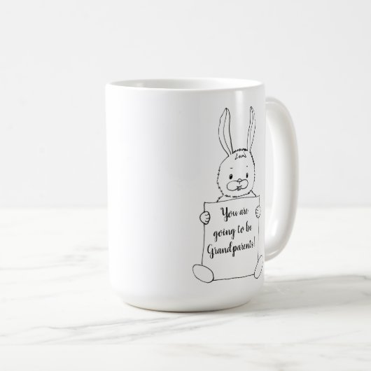 Mug Mignons grands-parents Faire-part (Devant droit)