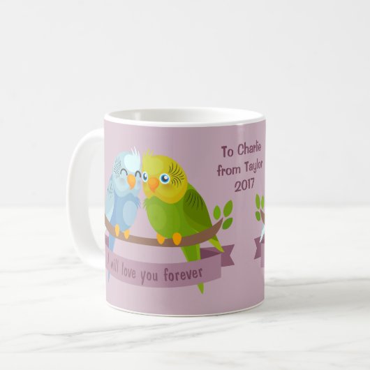 Mug Mignons Inséparables personnalisation dédicace tas (Devant gauche)