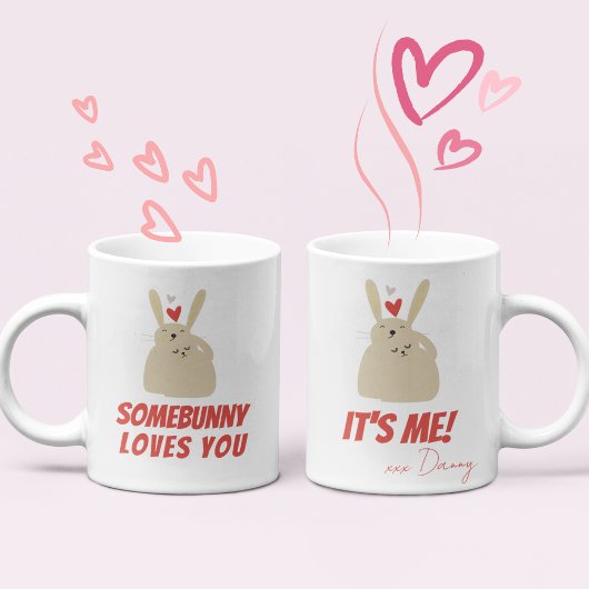 Mug Mignons Lapins Drôles Lapin Amour Calin