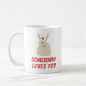 Mug Mignons Lapins Drôles Lapin Amour Calin (Gauche)