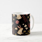 Mug Mignons lapins : Motif à main aquarelle (Devant droit)