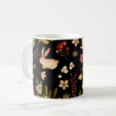 Mug Mignons lapins : Motif à main aquarelle (Devant gauche)