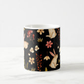 Mug Mignons lapins : Motif à main aquarelle (Centre)