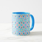 Mug Mignons motifs abstraits colorés en zigzag (Devant droit)