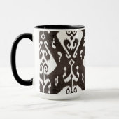 Mug Mignons motifs tribaux ikat noirs et blancs (Gauche)