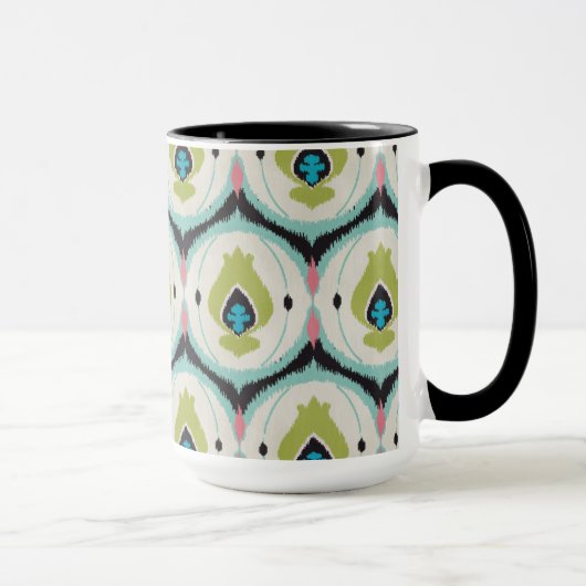 Mug Mignons motifs tribaux kat de menthe rose (Droite)