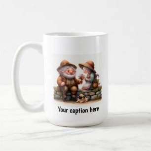 Mug Mignons Munchkins Âgés en Vêtements Champêtres