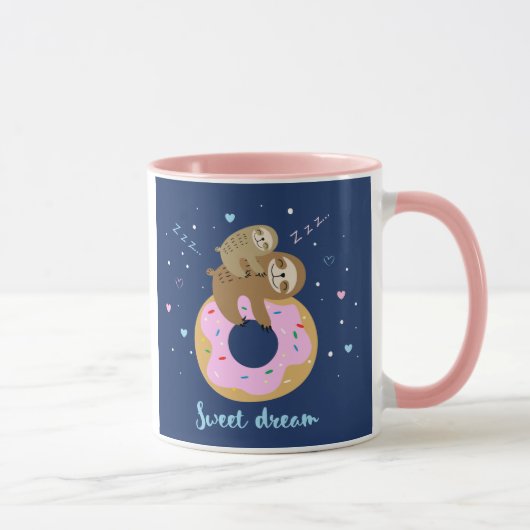 Mug Mignons paresseux dormant (Droite)