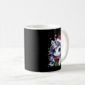 Mug Mignons Pyjama Unicorne Noël Pour Filles Femmes No (Devant droit)
