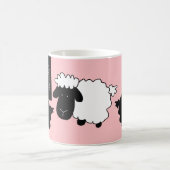 Mug Mignons Sheeps Illustration Noir et blanc sur Blus (Centre)