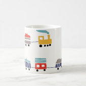 Mug Mignons trains colorés sans couture motif. (Centre)