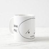 Mug Migraine Attaque face de Plein visage dans la doul (Devant gauche)