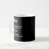 Mug MIKE Définition Nom personnalisé Amusant Anniversa (Devant gauche)