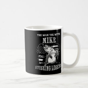 Mug Mike Man Myth Pêche Légende Nom personnalisé