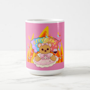 Mug Mikitiez été en peluche d'ours gelée feu de vin ro