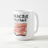Mug Mikitiez petit-déjeuner américain oeufs de bacon p (Devant droit)