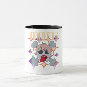 Mug Mikitiez rock star crâne rouge anniversaire redlip