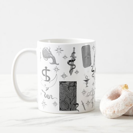 Mug Mikitiez serpent serpent magie sorcière (Avec donut)