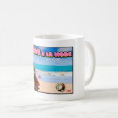 Mug Mikitiez Thaïlande plage de coco lotus rose blanc (Devant droit)