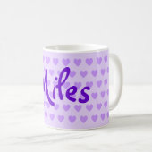 Mug Miles en violet (Devant droit)