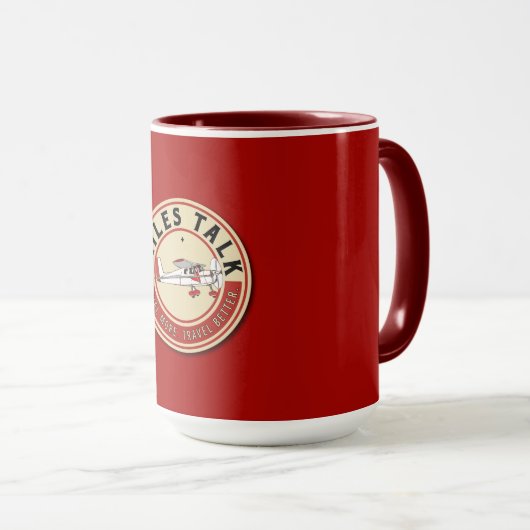 Mug MilesTalk en rouge (Devant droit)