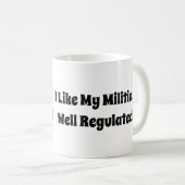 Mug Milice bien réglementée (Devant droit)