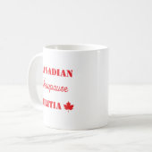 Mug Milice canadienne de la ménopause (Devant gauche)