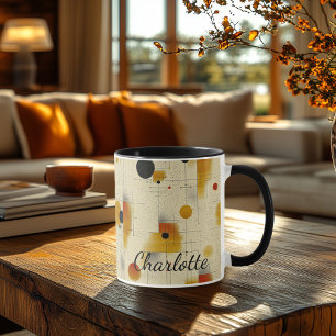 Mug Milieu de siècle personnalisé - Géométrique abstra