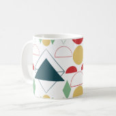 Mug Milieu du siècle moderne géométrique coloré (Devant gauche)