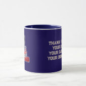 MUG MILITAIRE ÉTATS-UNIS - MERCI (Centre)