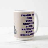 MUG MILITAIRE ÉTATS-UNIS - MERCI (Devant droit)