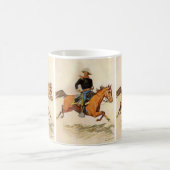 Mug Militaire vintage, un officier de cavalerie par Re (Centre)