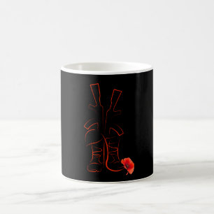 Mug Militaires Et Coquelicot Rouge Fiers Vétérans Comm