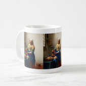 Mug Milkmaid Kitchen Maid par Johannes Vermeer (Devant gauche)