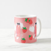 Mug milkshake à la fraise kawaii (Devant droit)