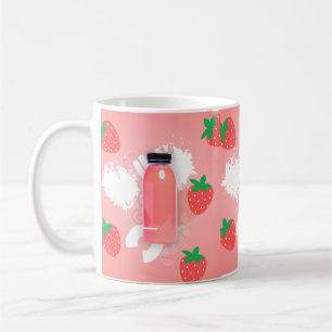 Mug milkshake à la fraise kawaii