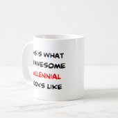 Mug millennial, génial (Devant gauche)