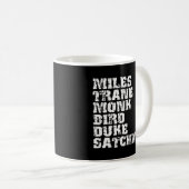 Mug Milles de jazz Coltrane Monk Parker Ellington L (Devant droit)