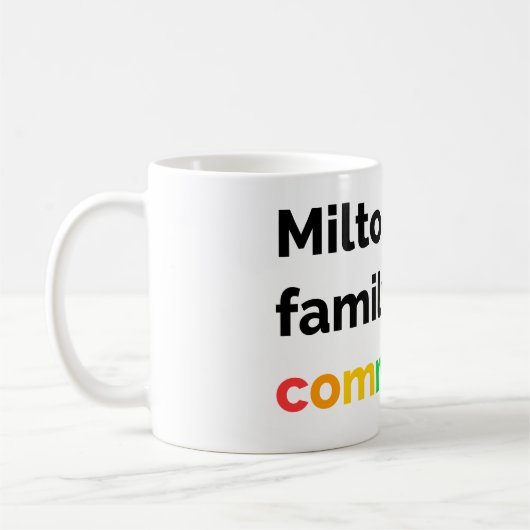 Mug Milton est une communauté familiale PRIDE LGBTQ+ M (Gauche)