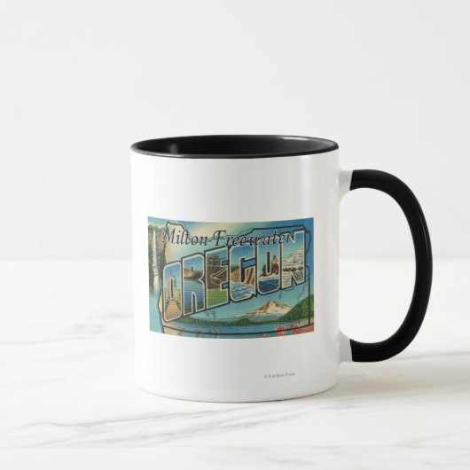 Mug Milton-Freewater, Oregon - Scènes de grandes lettr (Droite)