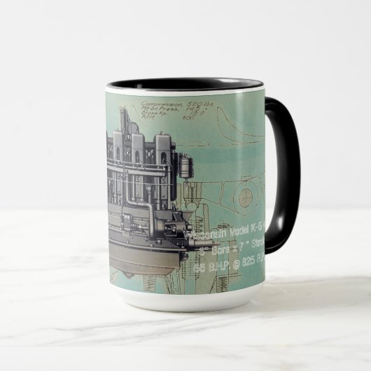 Mug Milwaukee Wisconsin Engine Early K (Devant droit)