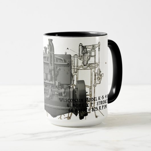 Mug Milwaukee Wisconsin Engine Early K (Devant droit)