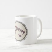 Mug Mimbres Poterie Design Grue Manger Poisson (Devant droit)