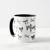 Mug Mimi de la Bow noire Année établie (Devant gauche)