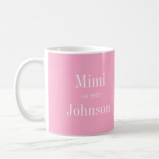 Mug Mimi Grand-mère rose (Gauche)