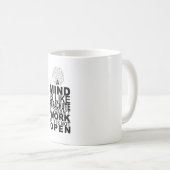 Mug Mind is like parachute Koffiemok (Voorkant rechts)