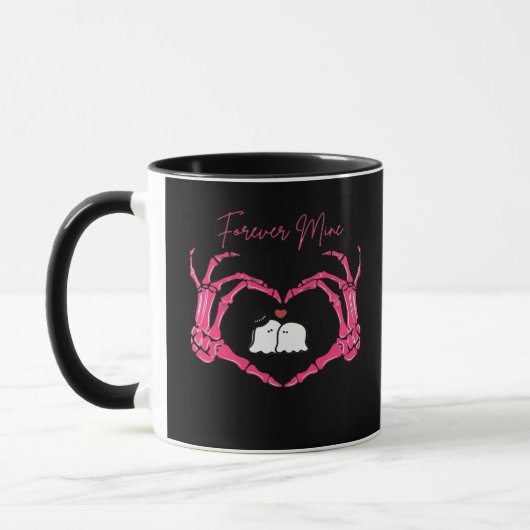 Mug Mine, Valentines Classic - Squelette Mains Entendr (Gauche)