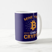 Mug Mine Your Own Crypto Bitcoin Mining, BTC (Devant droit)
