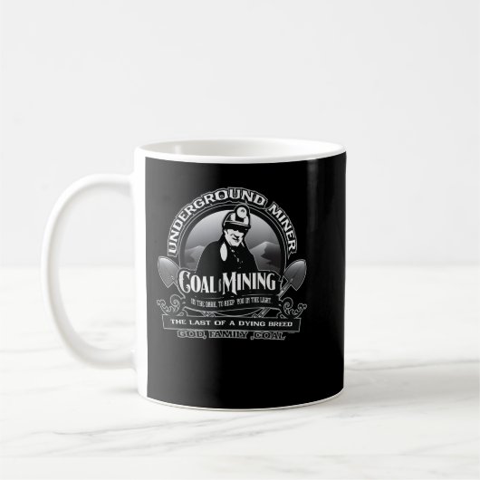 Mug Miner Miner Miner Miner Retraité Dieu Fa (Gauche)